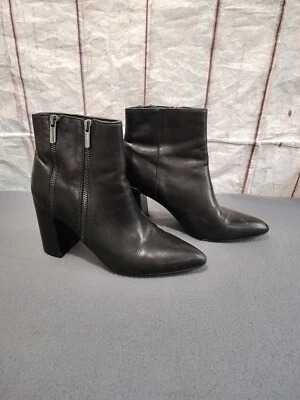 Fergie Boots Womens Ankle Bootie Black Heels Gothic Romance Alternative Zip 8.5M - Image 1 of 4