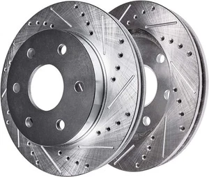 Rotores de freno ranurados perforados delanteros de 11,65" (296 mm) para Frontier Pathfinder Xterra - Imagen 1 de 1