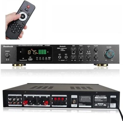 600W HiFi Amplifier Bluetooth Digital 5 Channel Stereo Amplifier Integrated Amp - Image 1 of 4