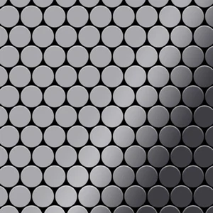 Azulejo de mosaico metal macizo acero inoxidable alto brillo gris 1,6 mm dólar-S-M - Imagen 1 de 7