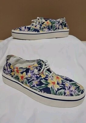 Mad Love Floral Kendra Lace Up Canvas Sneakers - Multicolor - Size 7 - Women's  - Image 1 of 4