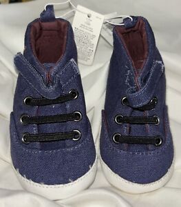 Old Navy Baby Boy Slip On Shoes Navy Blue  Size 12-18 month