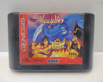 Disney's Aladdin (Sega Genesis, 1993) Cart Only - Image 1 of 4