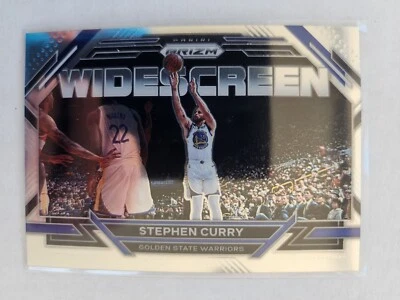 2022-23 PPANINI PRIZM WIDESCREEN STEPHEN CURRY WARRIORS SILVER PRIZM , MINT - Image 1 of 2
