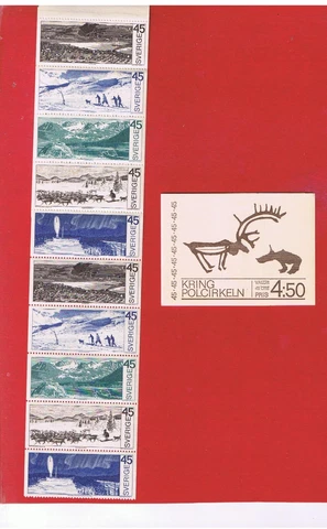 Sweden #857a  MNH OG  bklt. of 10   Arctic Circle   Free S/H Cover