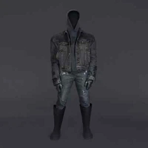 Size S - Padded Denim Jacket In Washed Grey Yeezy GAP Engineered By BALENCIAGA - Picture 1 of 6