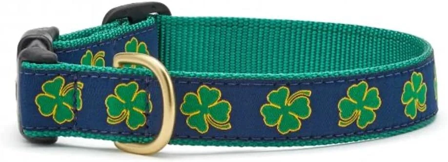 Coleiras e trelas, roupas e sapatos para cachorros Up Country azul marinho padrão trevo - Imagem 1 de 1