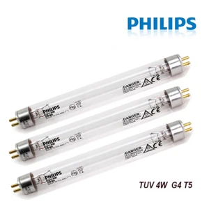 Bombilla de tubo germicida Philips TUV 4W G4 T5 filtro UV bombillas esterilizadoras 3 PIEZAS - Imagen 1 de 7