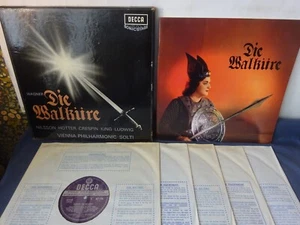 WBg (ED1) WAGNER - THE VALKYRIE 5LP BOX, Vienna P/O, Solti, DECCA SET 312-6 - Imagen 1 de 6