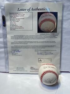HOF  St. Louis Cardinal BOB GIBSON & LOU  BROCK  Autographed Baseball  JSA/LOA