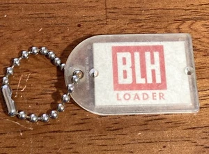 Vintage 1980s BLH Loader Lenticular Animated Key Chain Fob Plastic Advertising - Picture 1 of 6