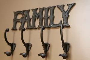 Gusseisen Bauernhaus Deko Muttertag Geschenkset Idee, Familie mit Haken - 5 Teile - Bild 1 von 8