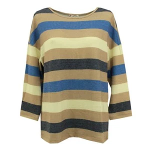 STREET ONE Damen 3/4 Ärmel Pullover Pulli Rundhals multicolor gestreift 29592 - Picture 1 of 2