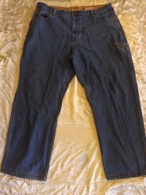 WearGuard mens hammer loop carpenter blue denim jeans 44x32 work utility pants - Image 1 of 4