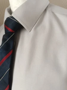 Charles Tyrwhitt Grey French Cuff Slim Fit Non-Iron Shirt - Size 16.5" Collar - Picture 1 of 14