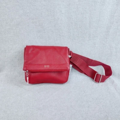Maxx New York Riñonera Cuero Rojo Multi Compartimento Cintura Hombro Nuevo con Etiquetas Bolso Foto 1 de 4