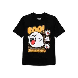 Super Mario Moody Boo Boys Graphic Tee, Black Size XL(14-16) - Picture 1 of 2