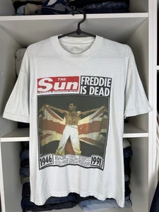 Freddie Mercury "Freddie Is Dead" T-shirt Vintage Style - Picture 1 of 24