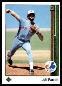 1989 Upper Deck Jeff Parrett Montreal Expos #398 - Picture 1 of 2