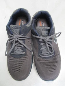 SKECHERS Skech-knit Flex Memory Foam Gray Sneaker Running Shoe 51187 Men's US 12 - Picture 1 of 7