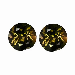 1.59ct Lovely Perfect Round 5.9 MM 100%Natural Smoky Brown Mozambique Tourmaline - Picture 1 of 4