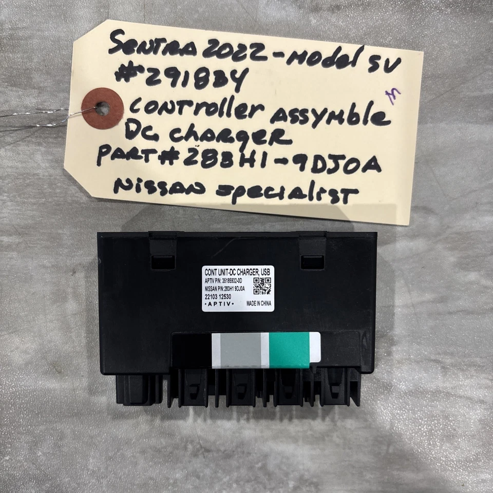 Unidad de módulo de control de cargador inalámbrico Nissan Sentra DC 2022 OEM 283H19DJ0A Foto 1 de 4