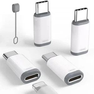 4 Pack for iPhone 15/16 Pro/16 Pro Max/Plus,Samsung Lightning to USB C Adapter - Picture 1 of 5
