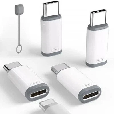 4 Pack for iPhone 15/16 Pro/16 Pro Max/Plus,Samsung Lightning to USB C Adapter - Image 1 of 4