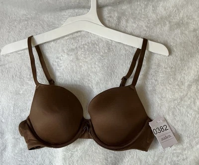 Auden Smooth, Lightly Lined Comfort Wire, Full Coverage Bra, 34A, Brown, NWT - Image 1 of 4
