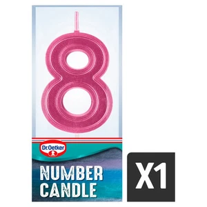 Dr. Oetker Kerze Nummer 8 - 6er Pack (Farbe kann variieren) - Bild 1 von 1
