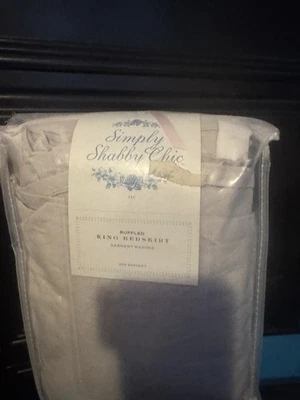Falda Cama King Simply Shabby Chic Gris Muy Pálido Foto 1 de 4