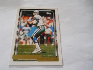 TROY AIKMAN GOLD PARALLEL DALLAS COWBOYS 1992 TOPPS - Picture 1 of 2