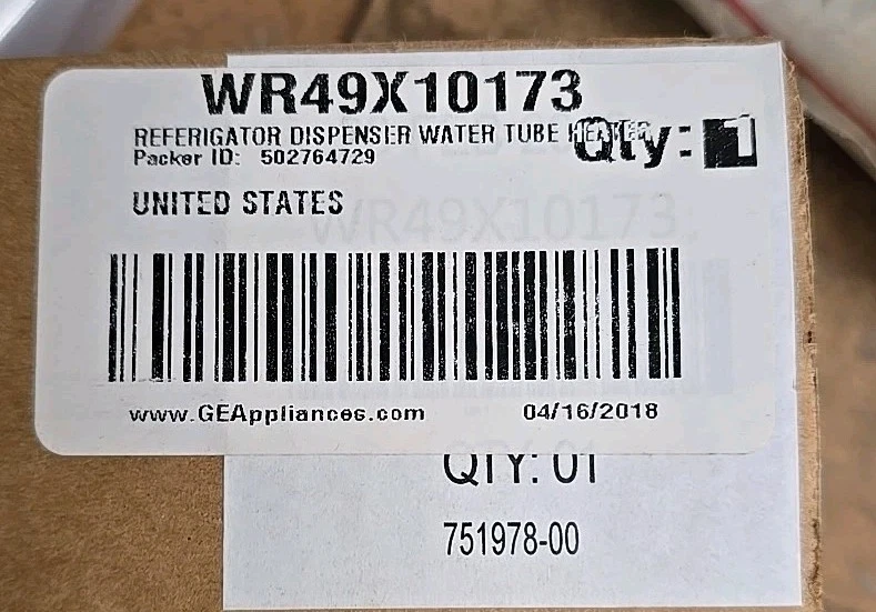 NUEVO OEM Genuino GE WR49X10173 Calentador de Descongelación ENVÍO RÁPIDO GRATUITO Foto 1 de 1