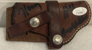 HENRY HILL Inscribed "Goodfellas" Signed Autograph  Gun Holster JSA 💎 COA - Picture 1 of 9
