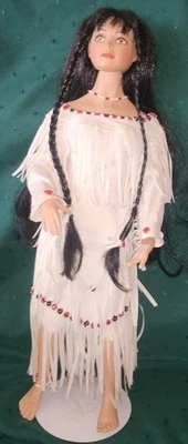 Muñeca 17" Paradise Galleries Native American Indian Swirling Waters Southwest Foto 1 de 4