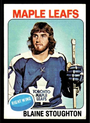 1975-76 Topps Blaine Stoughton #265 - Toronto Maple Leafs - Image 1 of 2