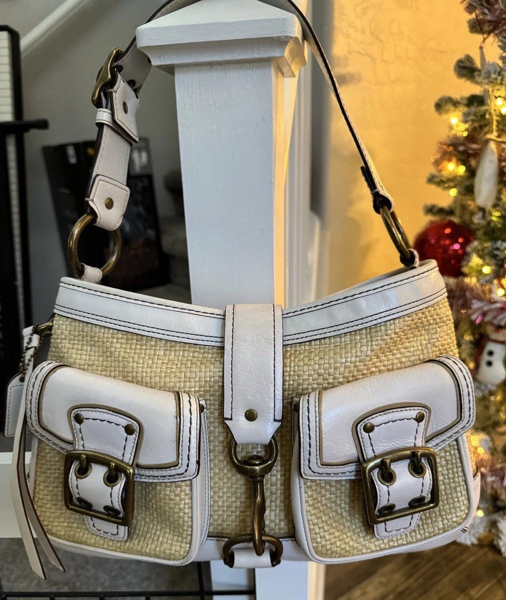 バッグ Coach Legacy Buckle Straw Shoulder Bag Coach Legacy Buckle Straw Shoulder Bag G91 | eBay