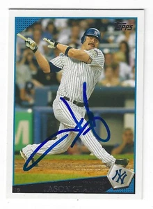 JASON GIAMBI NEW YORK YANKEES SIGNED CARD ROCKIES OAKLAND A'S CLEVELAND INDIANS - Picture 1 of 1
