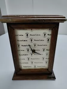 Vintage Wheatland Crafts Inc. Holz Tisch Schreibtischuhr. Läuft hält die Zeit mit Akku - Bild 1 von 12