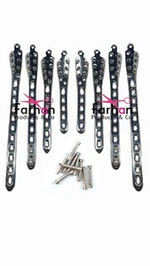 Distals Tibias Locking 5,7, 9 & 11 Hole Plates L& R & LCP Screw 100 Pcs SS 316L - Picture 1 of 3
