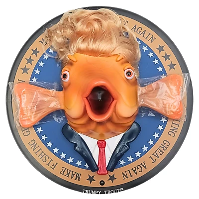 Trucha Trumpy TRUMP Peces Hacer Pesca Grande Otra vez Novedad Oficina Arte Foto 1 de 4