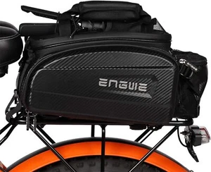 2024 35L Waterproof Shoulder Bag Leather Bag Bicycle Seat Pannier Bike Rack Bag - Picture 1 of 10