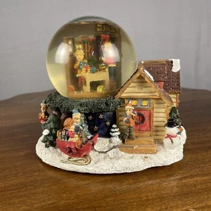 Snow Globe Santa’s Workshop Scene Music 6” - Picture 1 of 8