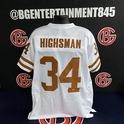 Ricky Williams Signed Texas Longhorns White Highsman Jersey JSA - Image 1 of 4