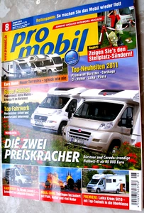PRO MOBIL 8-10+ADRIA MATRIX 680 SP+BÜRSTNER IXEO+CARADO T 348+LA STRADA AVANTI - Bild 1 von 1