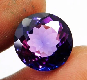 8.85 Ct Extremely Rare Natural Purple Tanzanite Round Loose Gemstone CERTIFIED @ - Picture 1 of 6