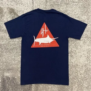 Guy Harvey Fishing Casual Blue Mens Small - Picture 1 of 5