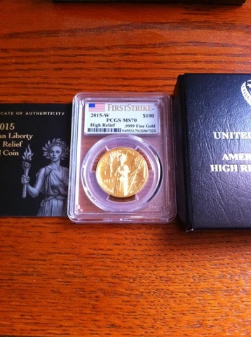 American Liberty 2015 W High Relief Gold Coin PCGS MS70 MS 70 Cover