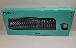 NEW Logitech MK335 Wireless Keyboard Mouse Combo, Black 104 Keys for PC & Laptop - Picture 1 of 5