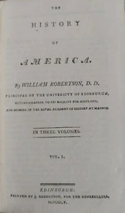 William Robertson La Storia Dell'America Set Di 3 Volumi 1805 Edimburgo - AP - Bild 1 von 9